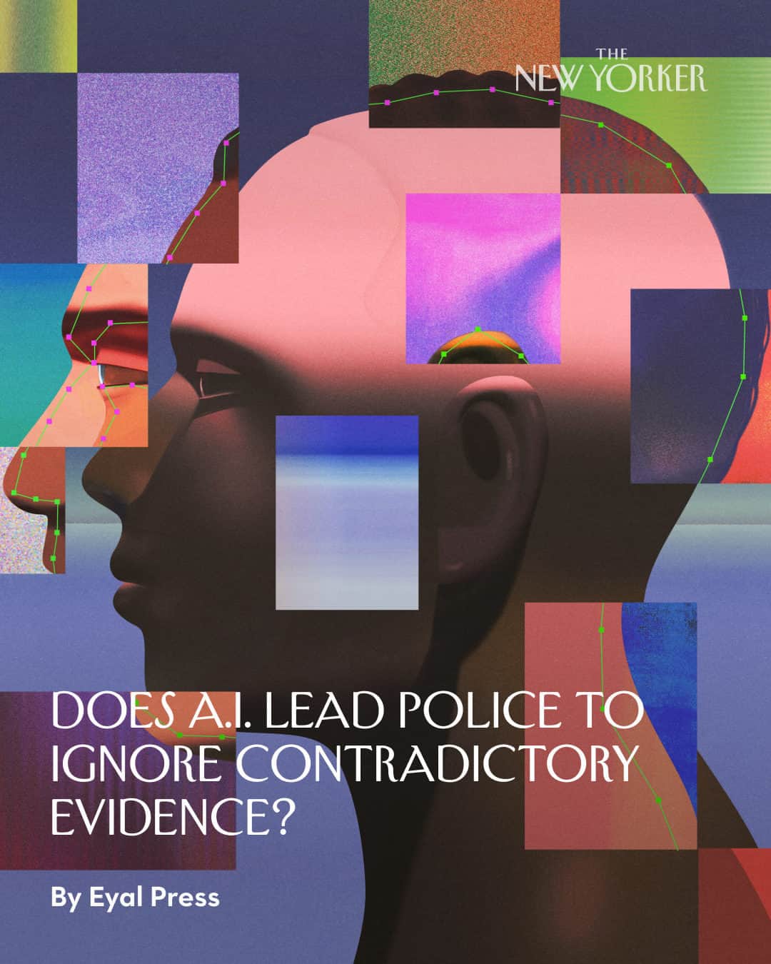 のインスタグラム：「Proponents view facial-recognition technology as an invaluable tool that can help make policing more efficient. The fact that the software can lead law enforcement to make mistakes—studies have shown that the danger of being misidentified is especially pronounced for members of certain marginalized communities—has been overlooked due to what researchers call “automation bias”: the inclination of people using computer technology to uncritically accept what machines tell them, especially when they perform functions that are inscrutable to them. In part because the use of facial recognition has outpaced a willingness to regulate it, nobody can say exactly how many people have been erroneously identified. Yet, in a striking number of the wrongful arrests that have been documented, facial-recognition searches represented virtually the entire investigation.  In one such case, Alonzo Cornelius Sawyer, a Maryland resident in his mid-50s, was arrested on suspicion of viciously attacking a bus driver. He was visibly older and taller than the assailant captured on security footage, but he’d been identified as a match in a facial-recognition search; he was charged with theft and two counts of second-degree assault, and faced up to 25 years in prison. “All I thought is ‘Black man, gone—lost in the system,’ ” he told Eyal Press. At the link in our bio, read a new investigation into the damage that can be done when police put more stock in fallible facial-recognition searches than the evidence before their own eyes. Illustration by @ibrahirn.」