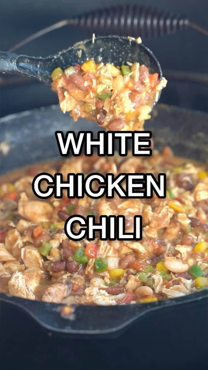 Flavorgod Seasoningsのインスタグラム：「WHITE CHICKEN CHILI  You’ll Need⤵️⤵️⤵️ 2 boxes @carrollshelbyschili White Chili mix 2 Ibs. boneless skinless chicken (breast or thigh) cut into ½ inch cubes @goodlife_brands  1 tbsp vegetable or olive oil 3 cups water 2-3 cans (beans of choice) optional  Honey mustard @koopsmustard  Everything Spicy @flavorgod   COOKING INSTRUCTIONS Apply Honey mustard to all sides of the chicken and season throughly with Everything Spicy seasoning.  Brown chicken, or grill in vegetable or olive oil.  Add water, spice, masa flour, and jalapeño & bell pepper packets. Bring to a boil. Reduce heat and simmer covered for 15 minutes.  Uncover and continue to simmer on low to medium heat for an additional 15 minutes or until chili has a thicker consistency.  To Fix It Mild, omit cayenne pepper. To Fix It Hot, stir in cayenne pepper packet to desired taste.  Create your own chili by adding any one or more of the following suggestions: Add chopped onion or green peppers when browning chicken  Add 15 oz. can drained white beans during the last 10 minutes of cooking  Omit 1 cup of water and add in one 14 oz. can stewed or diced tomatoes  Serve over tortilla chips and top with shredded Monterey Jack cheese or sour cream  🔪 @thecookingguildshop   📸 FOLLOW @iron_fire_cooking 📌 @ironfiremedia   ______________________________________________________  #chili #chilirecipe #chicken #chickenchili」