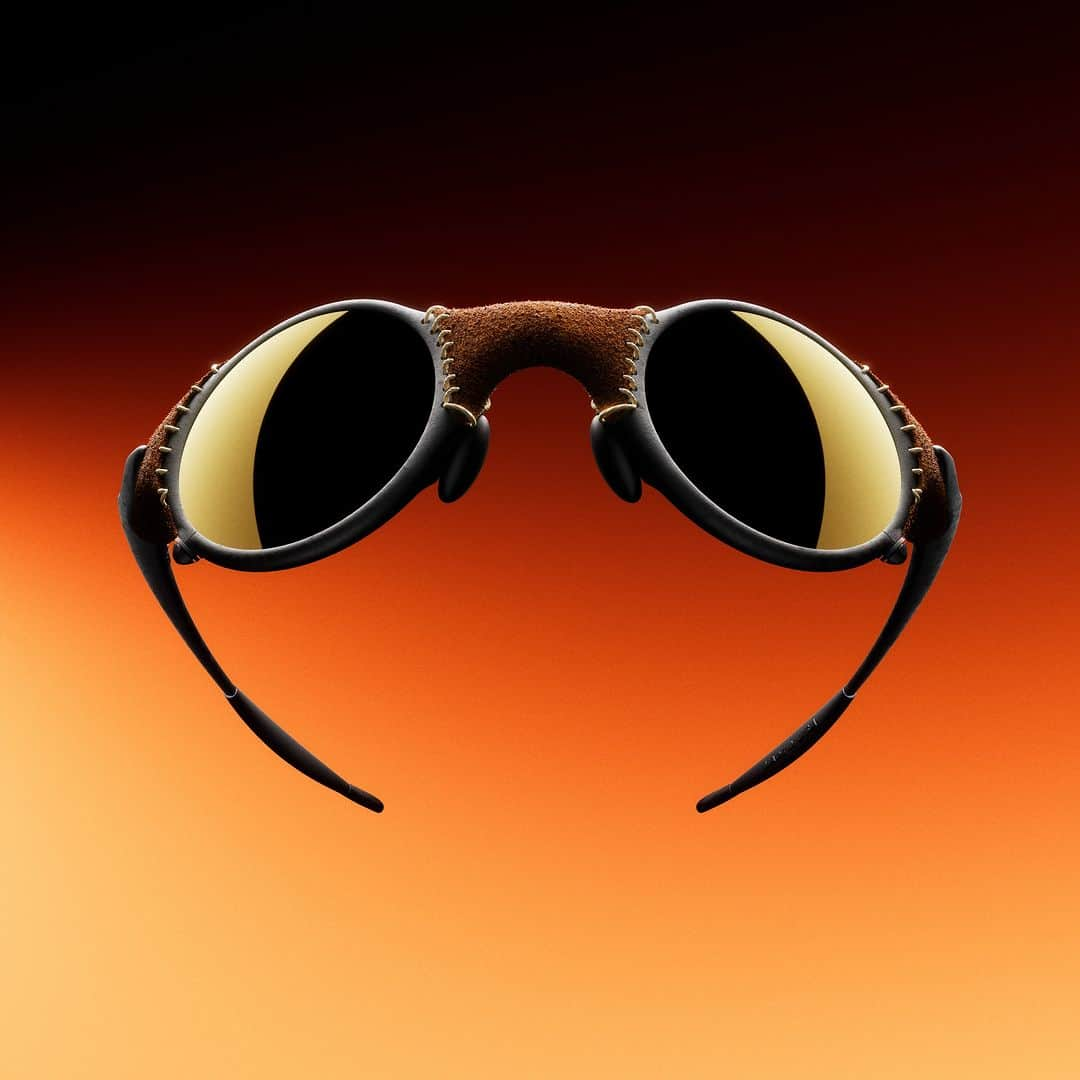 UNDFTDのインスタグラム：「Oakley Mars X-Metal Leather  Originally debuting in 1998, during Michael Jordan’s tenure on the board of directors, this frame has become one of the most collectible pieces of Oakley’s rich history. Celebrating the same rebellious optimism of the brand almost 20 years later, the Mars X Metal reedition features Unobtainium™ earsocks and nosepads as well as Prizm™ 24K lenses that enhance colors and contrast to see more detail.  Available Tuesday, 11/14 at 7am PST at Undefeated.com  @oakley」