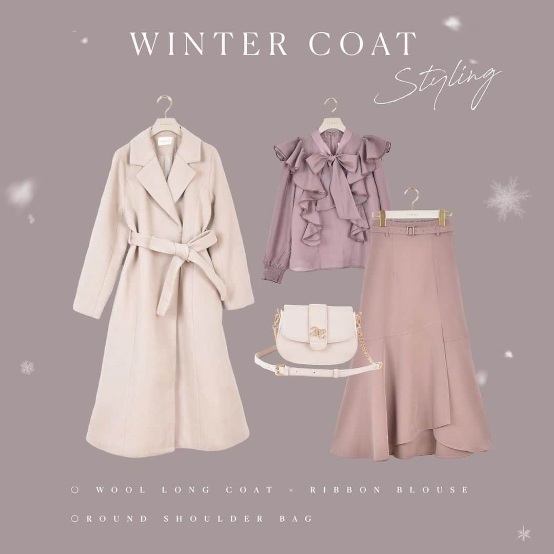 AnMILLEのインスタグラム：「winter coat collection♡ - staff styling - ㅤㅤㅤㅤㅤㅤㅤㅤㅤㅤㅤㅤㅤ #ウール混ロングコート ¥42,000 ㅤㅤㅤㅤㅤㅤㅤㅤㅤㅤㅤㅤㅤ @haruuuu_227 160cm @anmille_mina 158cm @anmille.yuju 153cm ㅤㅤㅤㅤㅤㅤㅤㅤㅤㅤㅤㅤㅤ #アンミール #anmille」