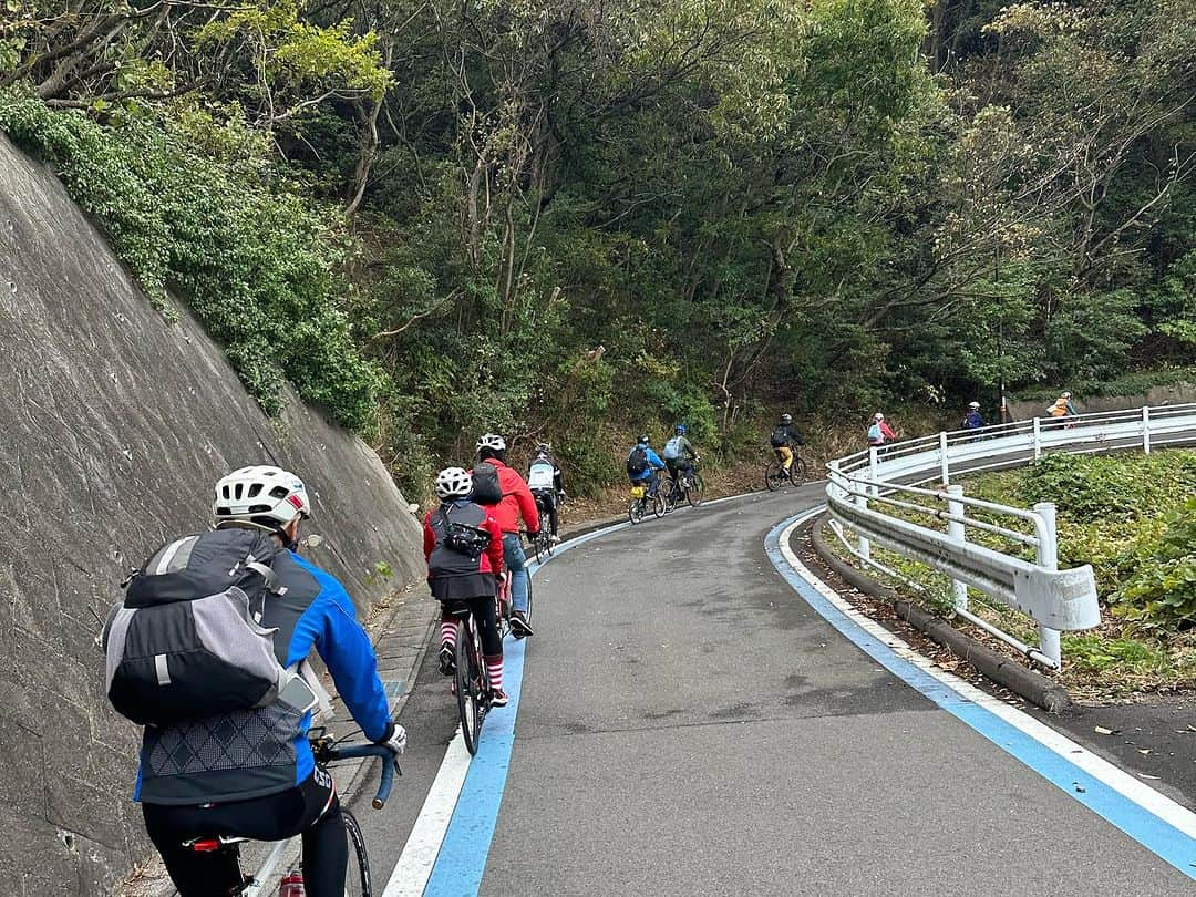 道端カレンさんのインスタグラム写真 - (道端カレンInstagram)「愛媛サイクリングの日🚴‍♀️  私と一緒に走ってくださった参加者の方々は、船に自転車を乗せ、道の駅 よしうみいきいき館からサイクリングが始まり、来島海峡大橋の塔頂を体験され、サンライズ糸山のSHIMANAMIのモニュメントで記念撮影をし、そこから今治港へ向かっていただきました。  私はその後のトークショーの時間の関係でサンライズ糸山からは車に乗り換えてしまいそこまででしたが、皆さんと船に乗ったり、しまなみ海道を走ったり、塔頂体験と楽しかったです！  渦潮を見る船〜塔頂という体験ツアーはありますので、観光でもぜひ一度体験してみてください💕  #今治しまなみ自転車大使 #今治港 #よしうみいきいき館  #来島海峡大橋  #塔頂体験 #サンライズ糸山 #せとうちみなとマルシェ #今治市 #愛媛県」11月14日 9時26分 - karenmichibata