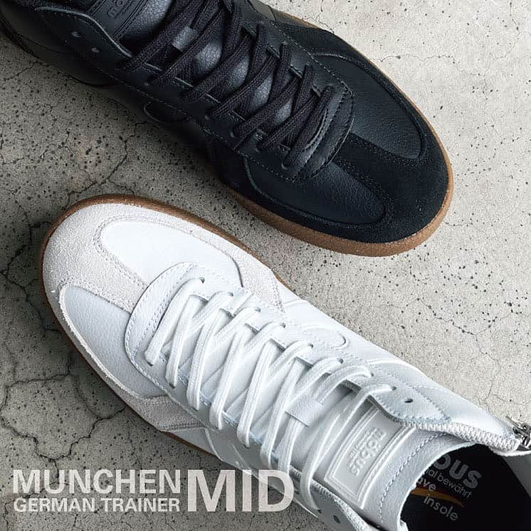 Mobus Footwearのインスタグラム：「MUNCHEN MID ドイツブランドらしいジャーマントレーナーのミッドカット。機能性インソールが追加され履き心地もアップ。 👟 ▶️Price:11,000 ▶️Size:40-44 ▶️Material：レザー ーーーーーーーーーーー 🔍 MUNCHEN MIDの購入はアカウントトップの（@mobusofficial）から！   @mobusshop  @mobuskyoto  @mobusnagoya  @mobusshimokitazawa #mobus #モーブス #mobussneaker #モーブススニーカー #ドイツ #mobusofficial #mobusoriginal #MUNCHEN MID #おしゃれさんと繋がりたい #シンプルコーデ #タウン #デートコーデ #ビジカジ #Traditional #トラディショナル #walk #kickstagram #春コーデ #コーディネート #カジュアルコーデ #スニーカーコーデ  #足元コーデ #カジュアルファッション #キックス #スニーカー大好き #シューズ #ドイツ #ブンデスリーガ」