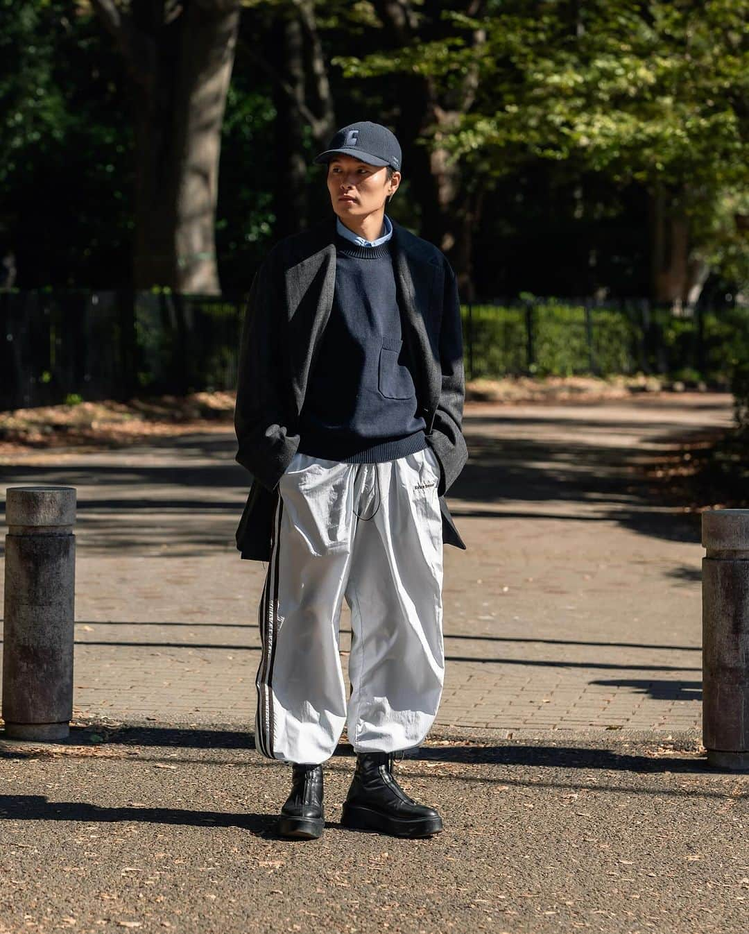 Ryoさんのインスタグラム写真 - (RyoInstagram)「Today's ㅤㅤㅤㅤㅤㅤㅤㅤㅤㅤㅤㅤㅤoutfit🚶 jacket : @ssstein_design  vest : @_sagenation  shirt : @a.presse_ × @everyone.tokyo  pants : @walesbonner × @adidasoriginals  cap : @the_clesste shoes : @therow  ㅤㅤㅤㅤㅤㅤㅤㅤㅤㅤㅤㅤㅤ #clesste #sagenation  #apresse #everyone #adidas #therow」11月14日 19時37分 - ryo__takashima