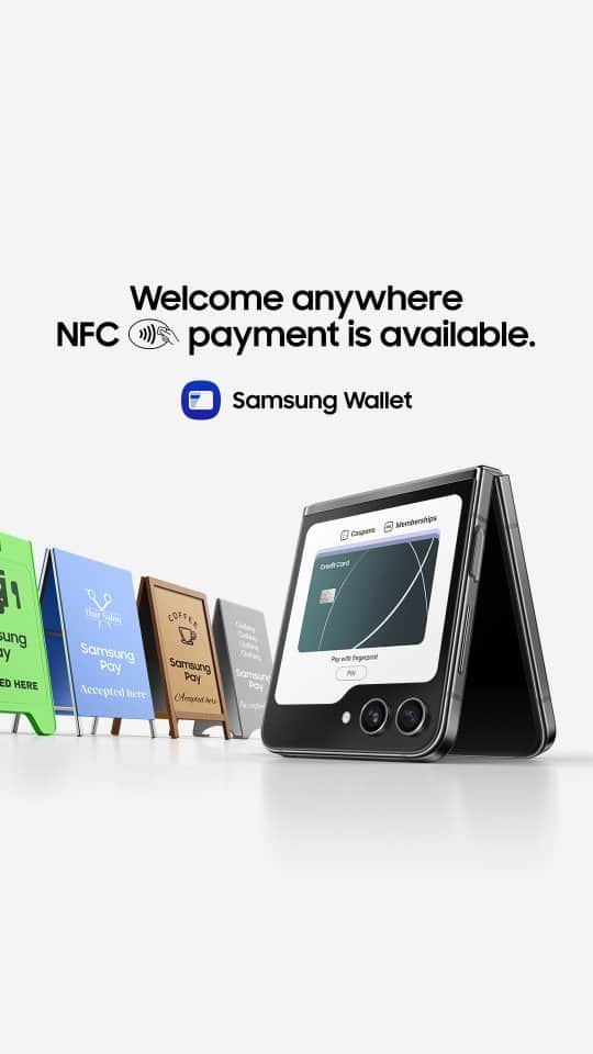 Samsung Mobileのインスタグラム：「Now, there’s a much easier, faster and safer way of payment waiting in your pocket. Welcome anywhere NFC payment is available.  Learn more: samsung.com」
