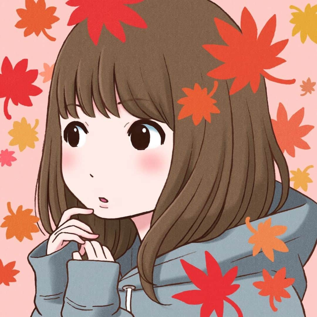 徳田有希のインスタグラム：「🍁  #紅葉#女の子」