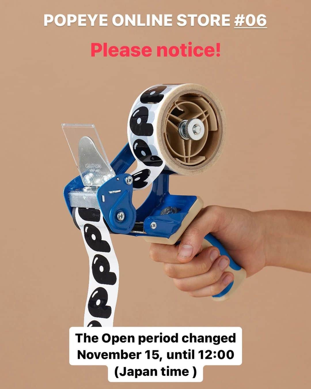 POPEYE_Magazineさんのインスタグラム写真 - (POPEYE_MagazineInstagram)「【Notice of Change of Open Period】  The 6th POPEYE ONLINE STORE, now open, will postpone the closing date and time to tomorrow, November 15（Wed）, at 12:00 noon. (Japan time)  There was a bug in the system on the store's page, and there was a time when you could not make purchases for 10 hours from last night. The system is now restored, but we decided to extend the open period in consideration of this lost time.  We apologize for any inconvenience this may have caused. We hope you continue to enjoy your shopping experience. Thank you so much!  #popeyemagazine  #popeyeonlinestore  #actualsource  #tembea  #papierlabo」11月14日 11時44分 - popeye_magazine_official