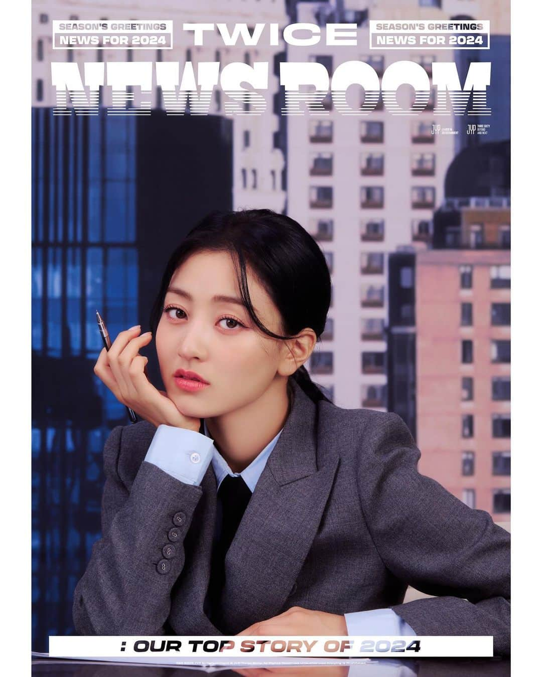 TWICEさんのインスタグラム写真 - (TWICEInstagram)「TWICE SEASON’S GREETINGS 2024 TWICE NEWS ROOM : Our Top Story of 2024🎥  #JIHYO #지효  PRE-ORDER│2023.11.07 TUE - 2023.11.15 WED (KST)  #TWICE #트와이스 #TWICE_NEWS_ROOM #2024SEASONSGREETINGS」11月14日 12時01分 - twicetagram