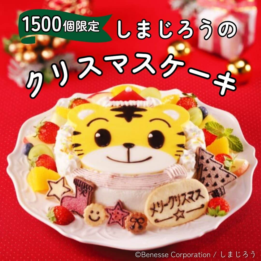 こどもちゃれんじ【公式】のインスタグラム：「【しまじろうのクリスマス🎄ケーキ🍰ご予約受付中❣️】  ⭐️数量限定⭐️ 「きみだけのしまじろうのクリスマスケーキ」🎂 大好評ご予約受付中です😍  付属のクリスマスモチーフのクッキー＆チョコペンを使って、準備から楽しめますよ🎄  今年のクリスマスは、サンタ帽をかぶったしまじろうといっしょに過ごしませんか🎅🎶  先着1,500個限定での販売ですので、 ご予約はお早めにどうぞ❤️  🔻ご予約締切日 12/6(水)  ※数量限定のため予定数量に達し次第、予告なく販売終了となる場合があります。  お申し込みはストーリーのリンクまたはハイライトの【ショップ】からどうぞ😋  #きみだけのしまじろうのクリスマスケーキ　#たまひよのアニバーサリー #クリスマスケーキ #クリスマスケーキ2023 #こどもちゃれんじ #しまじろう#数量限定#キッズクリスマス#しまじろうクリスマスケーキ#ケーキ#クリスマス#子どものいる暮らし#親子で#親子で楽しもう#家族で#家族で楽しもう」