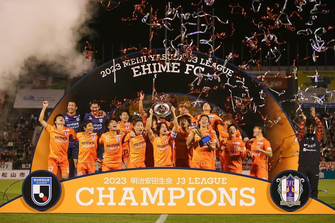 松田力のインスタグラム：「Champion🏆  #ehimefc」