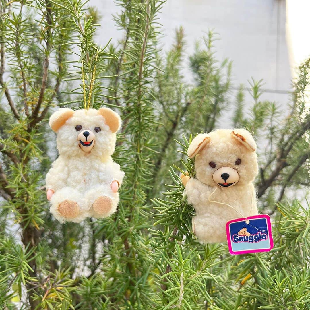 おもちゃやSPIRALのインスタグラム：「80's Snuggle Bear Ornament&Clip Doll入荷してます🎄  もうすぐChristmas🎅🏻 spiralオススメvintage Christmas Ornamentたくさんありますので是非チェックしてみてください😊✨」