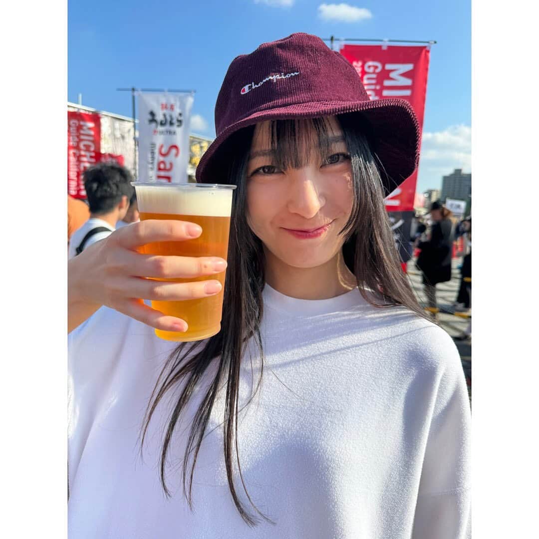 長尾寧音さんのインスタグラム写真 - (長尾寧音Instagram)「🍜🍺 ⁡ ⁡ 昼間にビールは最高😳🍺 ⁡ ⁡ 体調崩して、主食が米になってましたが 完全復活で主食がお酒に戻りました👏 健康健康✌️笑 ⁡ ⁡」11月14日 13時39分 - nagaoshizune_official
