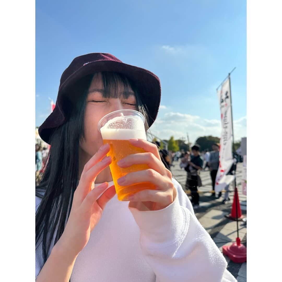 長尾寧音さんのインスタグラム写真 - (長尾寧音Instagram)「🍜🍺 ⁡ ⁡ 昼間にビールは最高😳🍺 ⁡ ⁡ 体調崩して、主食が米になってましたが 完全復活で主食がお酒に戻りました👏 健康健康✌️笑 ⁡ ⁡」11月14日 13時39分 - nagaoshizune_official