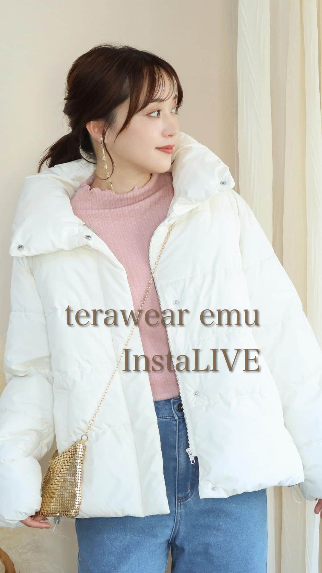 てらのインスタグラム：「11/15(水)発売 terawear emu新作インスタライブ  #PR」