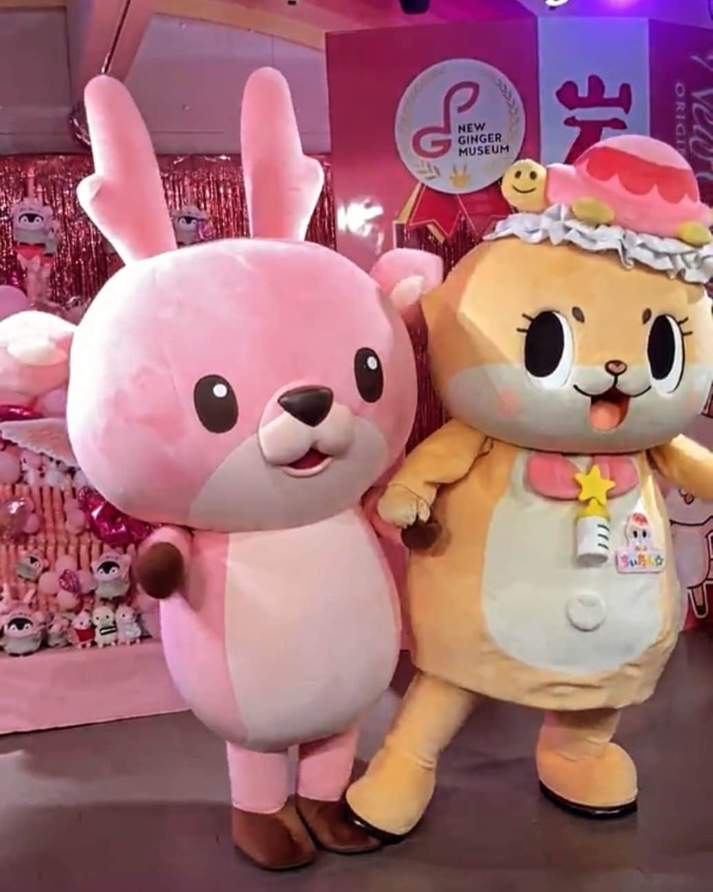 ちぃたん☆のインスタグラム：「イワシカちゃんとお友達になりましたっ☆ちぃたん☆ですっ☆  Chiitan's deer friend #記念撮影 #ゆるキャラ #ちぃたん」