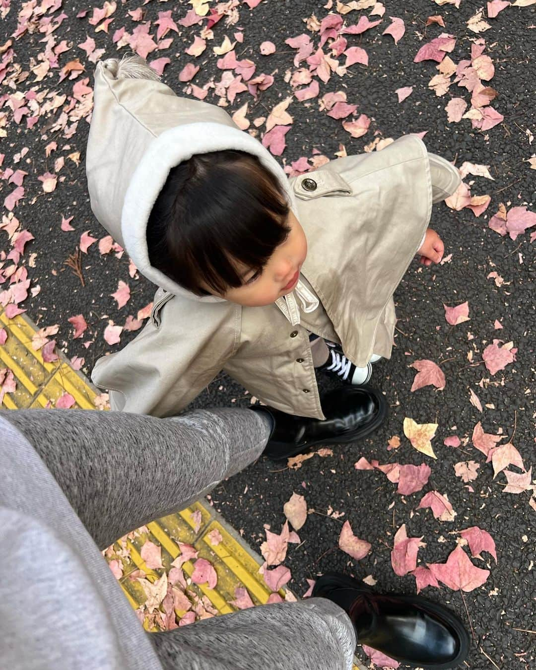 咲和希さんのインスタグラム写真 - (咲和希Instagram)「ばあばと娘と紅葉🍂♡ 娘と2人の新幹線も毎回中々大変だけど、 会える時間を大切にしたい...🍁 いろんな話をして涙して笑ってハグしてまた会える時までばいばい👋♡」11月14日 14時25分 - kazukiy21