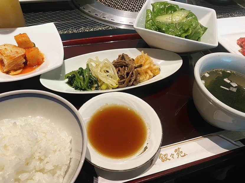 うさゆいのインスタグラム：「. 初めて連れって貰った叙々苑🥩♥ お肉柔らかくておいしかった🥺」