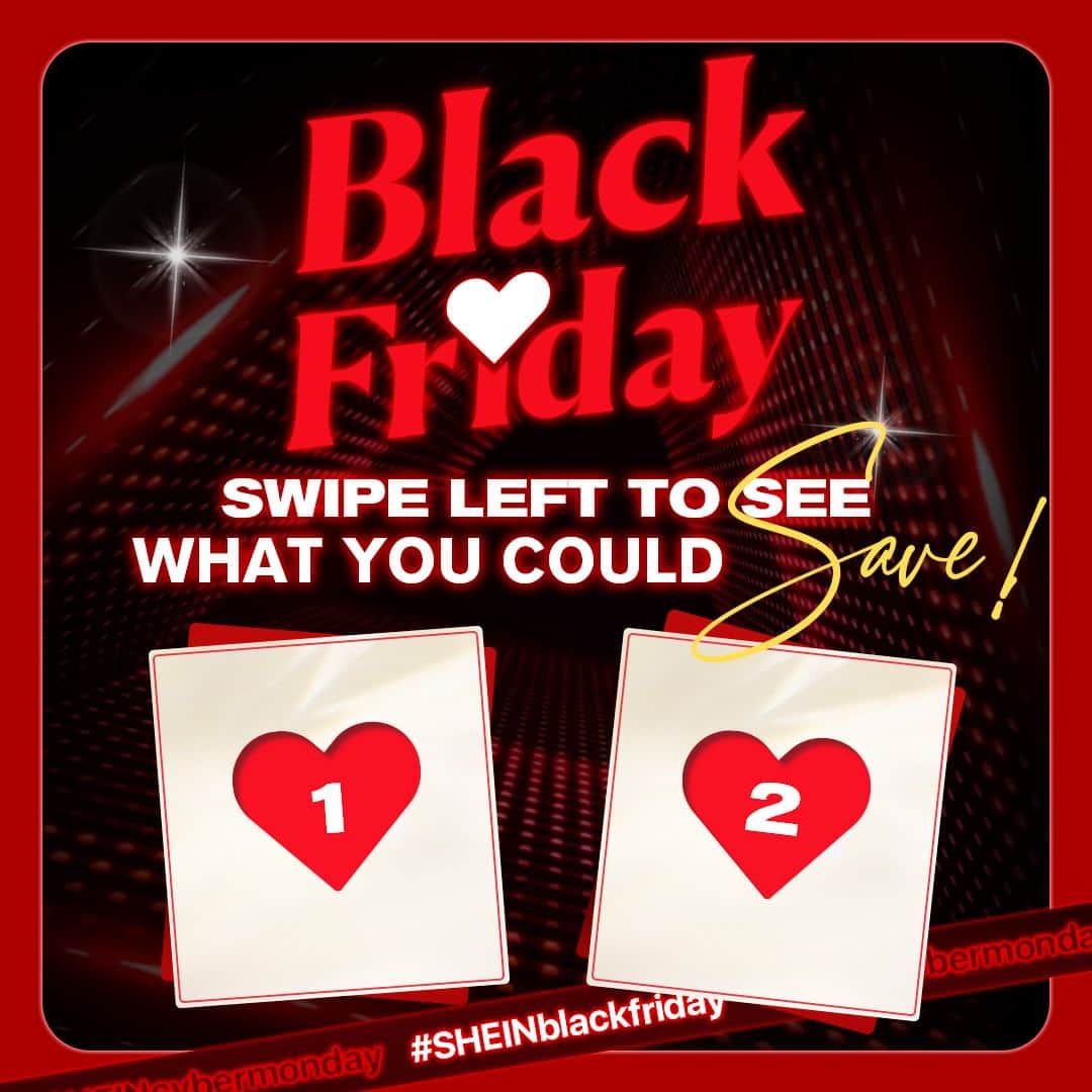 SHEINのインスタグラム：「Don't miss the most epic deals of the year! 🤯💸 Say buh-bye to sales FOMO and shop #SHEINblackfriday for unbeatable discounts 💃🕺🤑 Swipe left to see how much you could save! 🛍️🛒💫  🔗:https://shein.shop/va7v933  #SHEINblackfriday」
