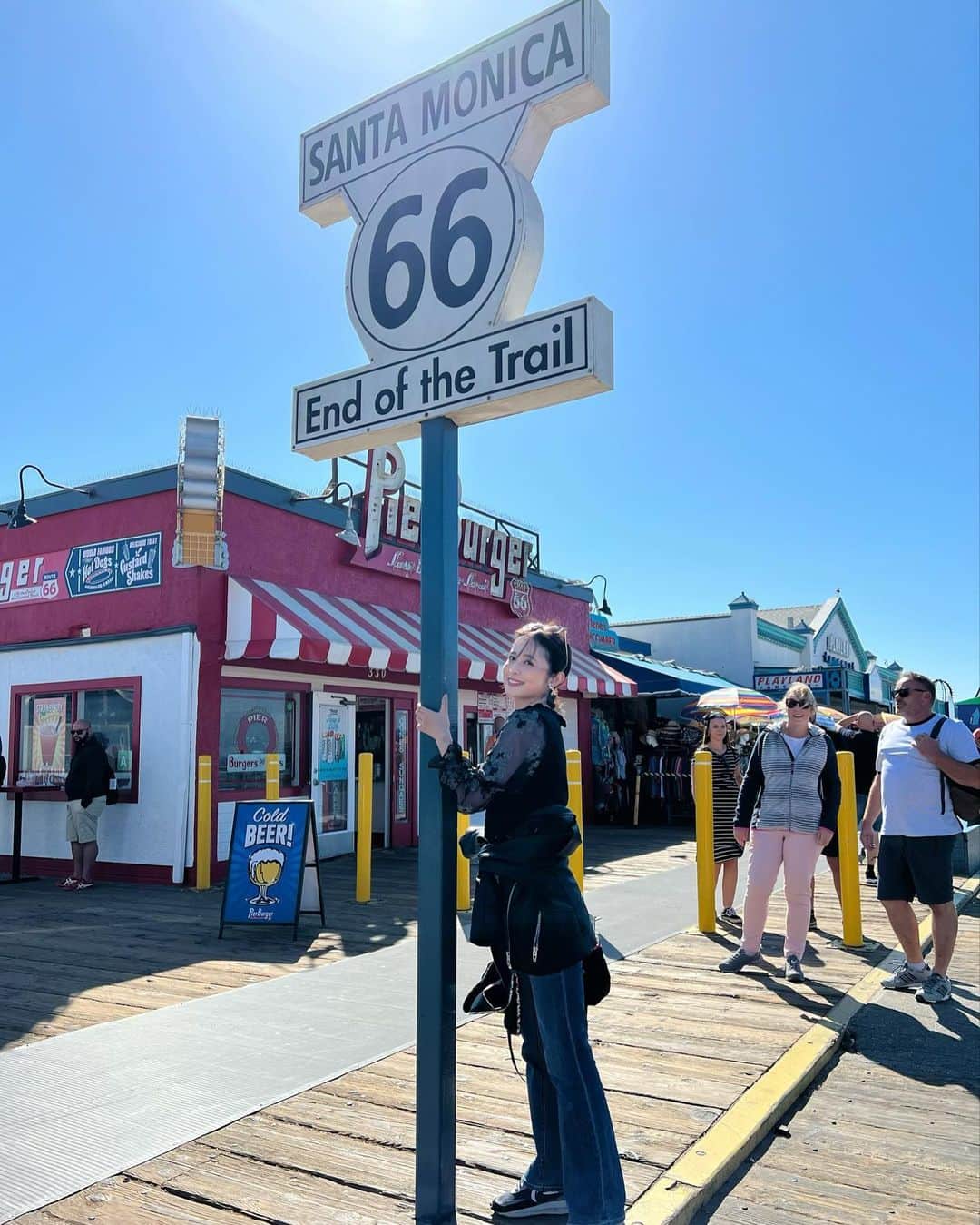 久慈暁子のインスタグラム：「* Santa Monica🎢🏝 * #サンタモニカ  #la」