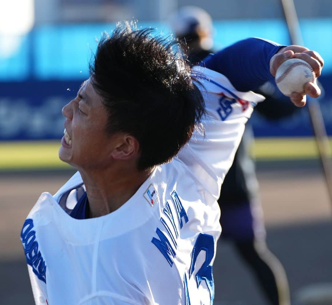 中日ドラゴンズ【公式】のインスタグラム：「#中日ドラゴンズ #味谷大誠 #秋季キャンプ #ナゴヤ球場」