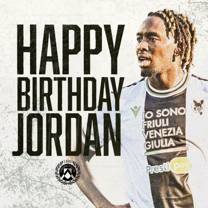 ウディネーゼ・カルチョのインスタグラム：「Buon compleanno @jzemura 🎂 Happy birthday #Zemura 🎉  ⚪️⚫️ #ForzaUdinese #AlèUdin #WePlayForU」