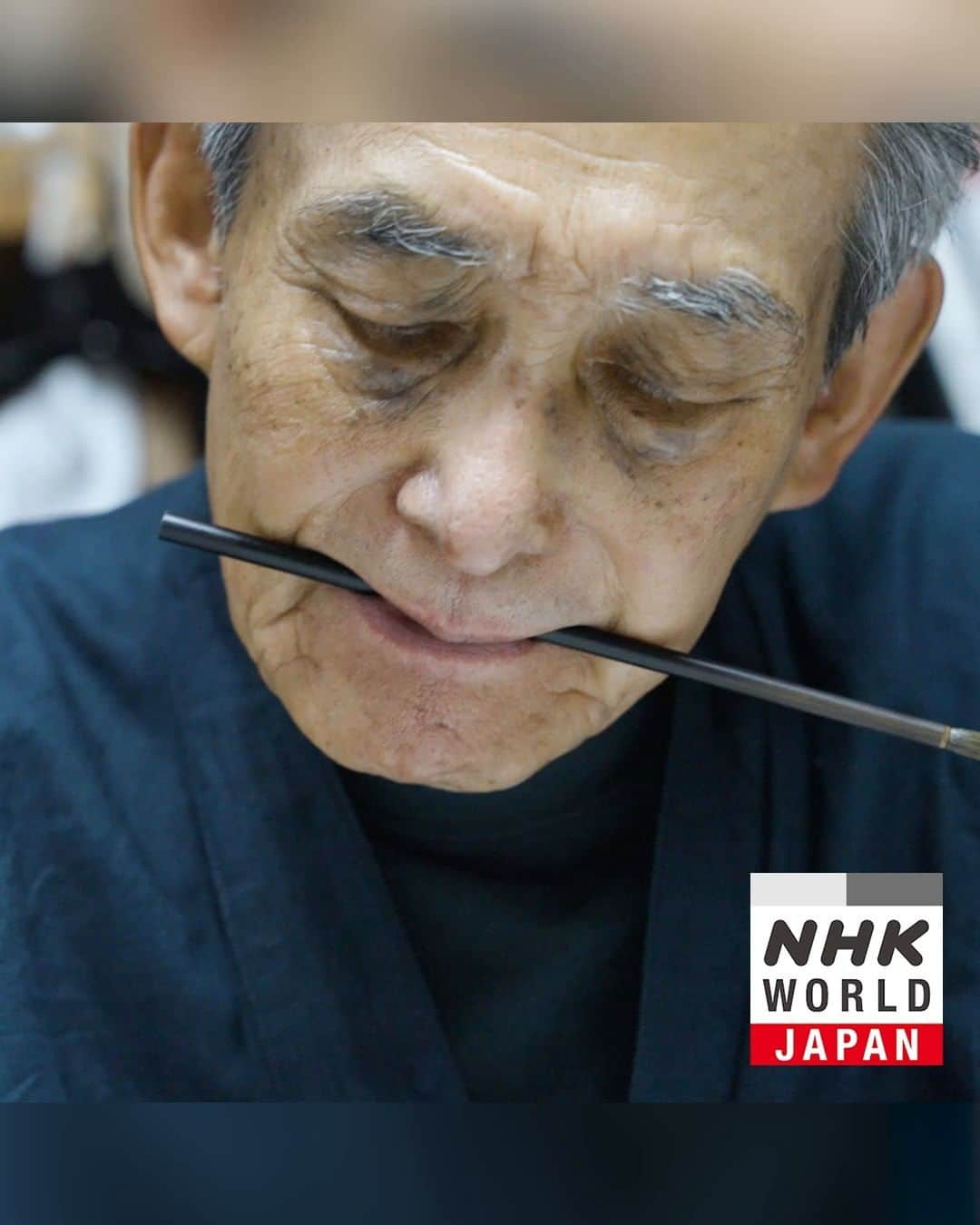 NHK「WORLD-JAPAN」のインスタグラム：「88-year-old master kimono dyer Tabata Kihachi is the 5th, and possibly last, generation in his family to practice the tradition of kyo-yuzen hand dyeing.💙  Tabata’s kimono are known across Japan.👘  He has worked on countless creations, with Tabata himself handling everything from design to coloration. . 👉Take a look at a master at work｜Watch｜FRONTRUNNERS: Kyoto Kimono Dyer - Tabata Kihachi｜Free On Demand｜NHK WORLD-JAPAN website.👀 . 👉Tap in Stories/Highlights to get there.👆 . 👉See the link in our bio for more on the latest from Japan. . 👉If we’re on your Favorites list you won’t miss a post. . . #kimono #着物 #miyakoodori #maiko #textileartist #ai #藍 #田畑喜八 #kimonoart #indigo #indigodye #naturaldye #yuzen #kyoyuzen #indigoartisan #japaneseindigo #japanindigo #traditionalmethods #japaneseculture #japanstyle #traditionalkyoto #kyoto #japanesekimono #japanesetradition #kimonolove #discoverjapan #nhkworldjapan #japan」