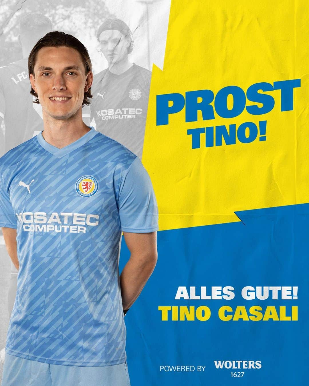 アイントラハト・ブラウンシュヴァイクのインスタグラム：「Happy Birthday, Tino Casali!🥳  Zum 28. Geburtstag nur das Beste und einen großartigen Tag für Dich, Tino!🎈  _____ #wirsindeintracht 📸 Frank Hesse」