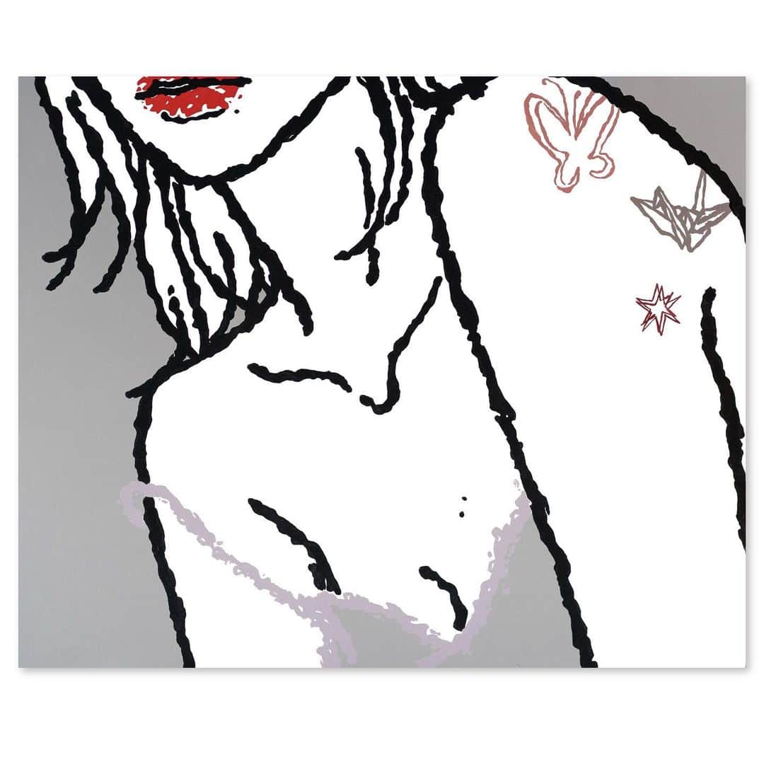 のインスタグラム：「enlargement_018 500×606×60mm   Acrylic on canvas 2023  (sold)  #art #artist  #artwork  #ギャラリー #芸術 #美術  #現代アート #現代美術 #artwork #artist #contemporaryart #artcollection」