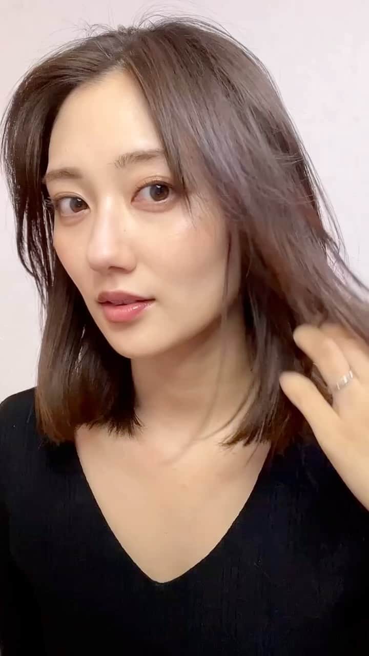 奥山かずさのインスタグラム：「のびました髪ミディアムどうですか？」
