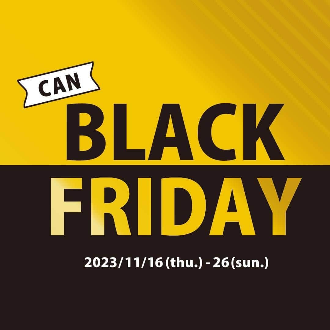 Techichiのインスタグラム：「◆CAN BLACK FRIDAY◆ ⁡ ⁡ 11/16(木)～11/26(日)限定のお得なイベントを開催！この期間だけのお買い得アイテムも登場致します。  詳細は次回の投稿でお知らせ致しますのでお楽しみに！」