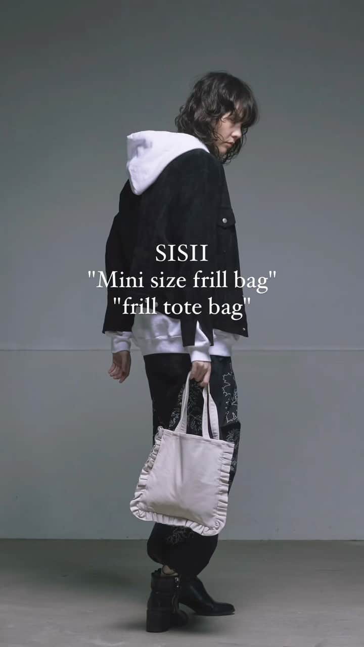 のインスタグラム：「"Mini size frill bag" "frill tote bag"  #sisii #leatherbag #leather」