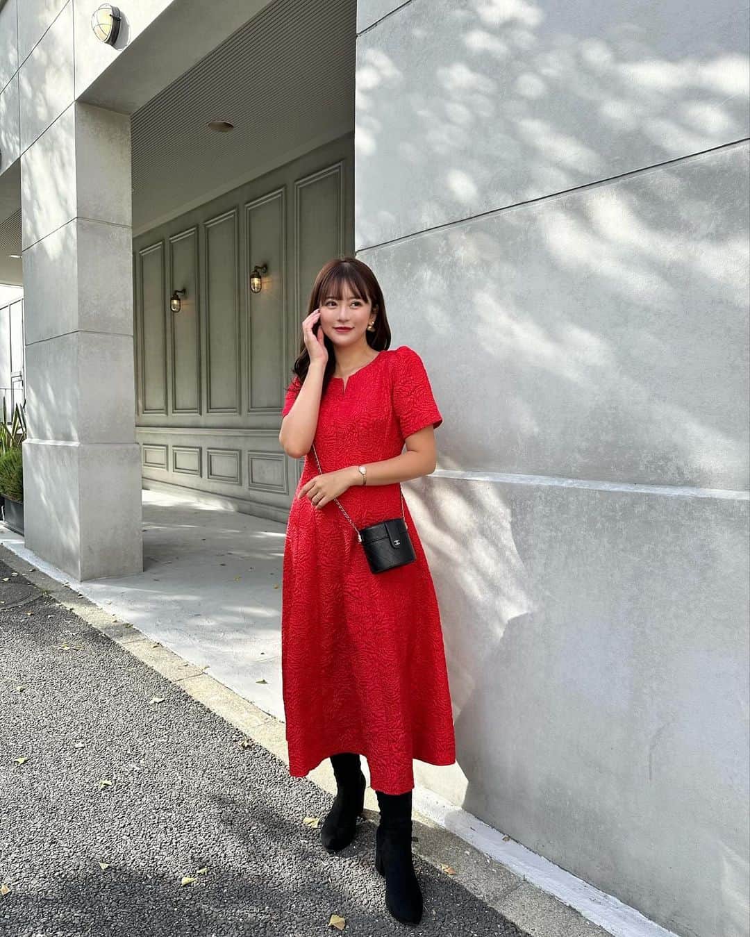 丸山慧子さんのインスタグラム写真 - (丸山慧子Instagram)「一個前の投稿で着てた赤いワンピース @shein_japan ❤️  シルエット綺麗だし デコルテ綺麗に見えて これからの時期に ぜひ着てほしい一枚🎄✨  🆔18210095  今回もクーポンあります、 使ってね〜☺️💞 ▶︎ 【 BFJP351 】  #SHEINblackfriday #SHEINGoodFinds #SHEINforAll #loveshein #ad #saveinstyle #DazyHyunA」11月14日 18時15分 - keiko.423