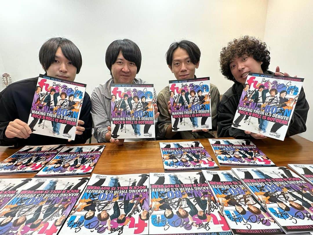 KANA-BOONのインスタグラム：「We have the exclusive with Kana-Boon autograph that we are doing for fusion magazine please check out our website for the change to get the autograph , exclusively only on fusion!! www.fusiontvmedia.com」