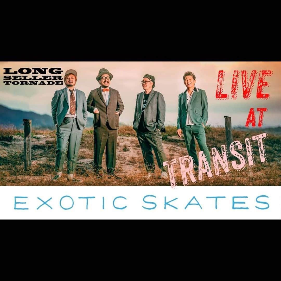 MONKYのインスタグラム：「EXOTIC SKATESの先月、日吉Transitでのライブからオリジナル曲、『Longseller Tornado』を公開♬ @exotic_skates   飛び入り参加にパーカッション、西岡ヒデロー、そしてギターに伊原anikki宏志！ @hiderow_arriba  @anikki_ihara   臨場感ばっちりの特等席からお楽しみください。 （プロフィールのリンクから）  https://youtu.be/AJu9uiCaeck  そして、そんなEXOTIC SKATESは11月24日に大阪本町マザーポップコーンにて、関西の超イケてる2バンドをお招きして対バンイベント『¡MOCAMBO!』やります！  激アツな夜になること間違いないので、music loversの皆さん、是非とも本町へ♬  １１月２４日（金）『¡MOCAMBO! 』at 大阪本町 Mother Popcorn  ●大阪本町 Mother Popcorn（大阪市西区本町1-10-22 B1）  ●OPEN 19:00 / tart 19:30  ●Charge: ¥3000（＋1drink）  ●Live : EXOTIC SKATES  Dig.Dug  STEPAK TAKRAW  DJ：コサカジュンペイ  ●2022年のバンド結成から、ライブと毎月新曲リリースなど活発に活動し、巷で噂のエキゾチック・ファンクバンド『EXOTIC SKATES』が仕掛ける対バンシリーズ『!MOCAMBO!（モカンボ）』第一弾！  独特の音楽センスと持ち前のチャレンジ精神で、Original Afro funk styleを更新し続ける『STEPAK TAKRAW』 そして、8月にはLPをリリースし、音楽好きから注目を集めるオルタナティブヒップホップの『Dig.Dug』という、グッドセンスでGroovyな３バンドによるLive Party。 DJにはブルースギタリストのコサカジュンペイが参加。 極上の音を浴びに来てください！！  ●予約・お問い合わせ Mother Popcorn TEL 06-6535-0002 http://www.mother-popcorn.com/  家永吹産 https://ienaga2020.com/contact/  facebookイベントページ https://fb.me/e/2UPP31KlX」