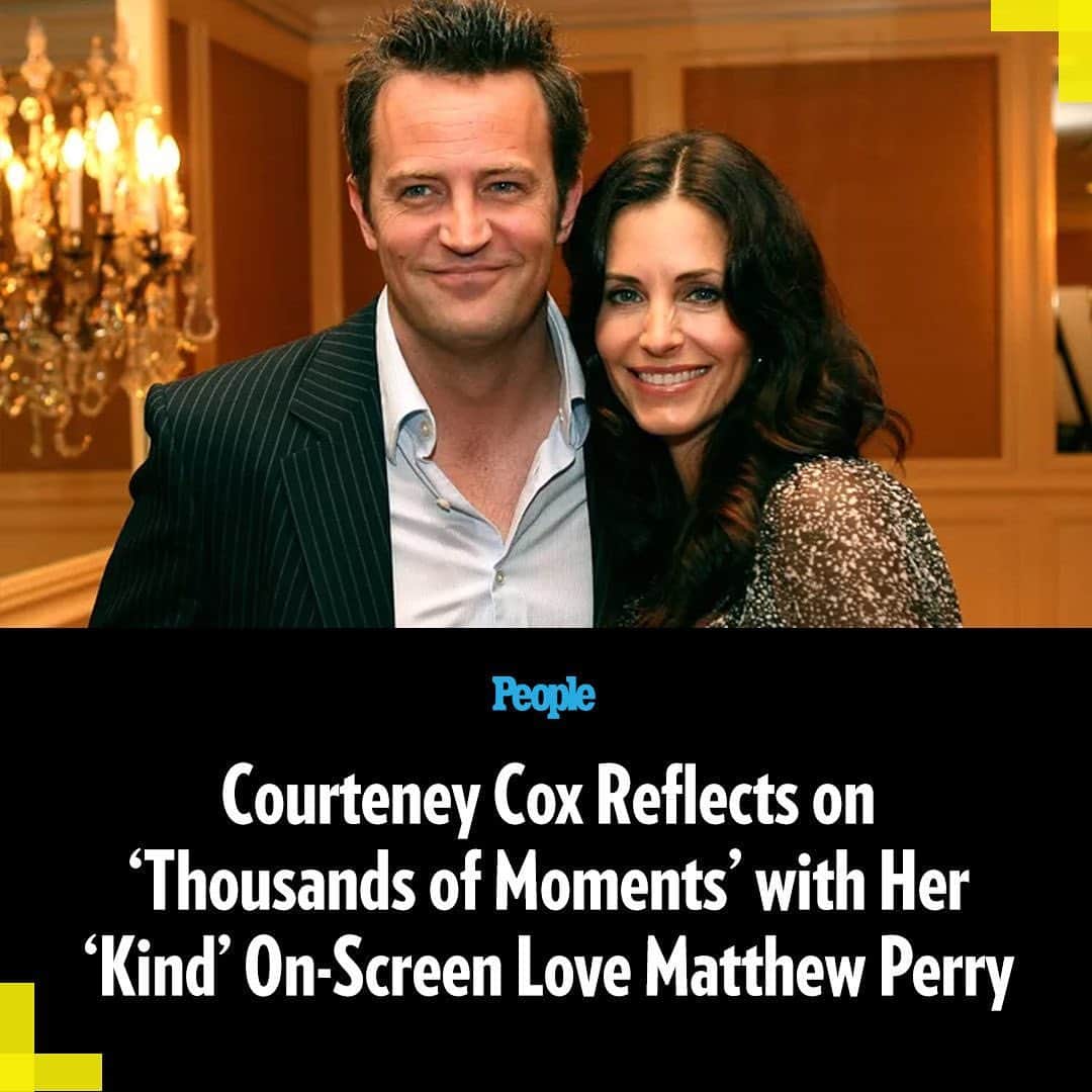 People Magazineのインスタグラム：「Courteney Cox is remembering the good times with her TV husband Matthew Perry following his death. 🙏 Tap the link in bio for her full statement. | 📷: Getty」