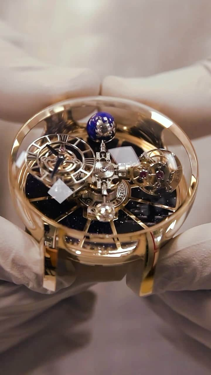 Daily Watchのインスタグラム：「Piece by piece. One component at a time. Assembling process of a @Jacobandco Astronomia Tourbillon is an elaborate construction, born from craft, precision and care 🔍👀 #dailywatch #jacobandco」