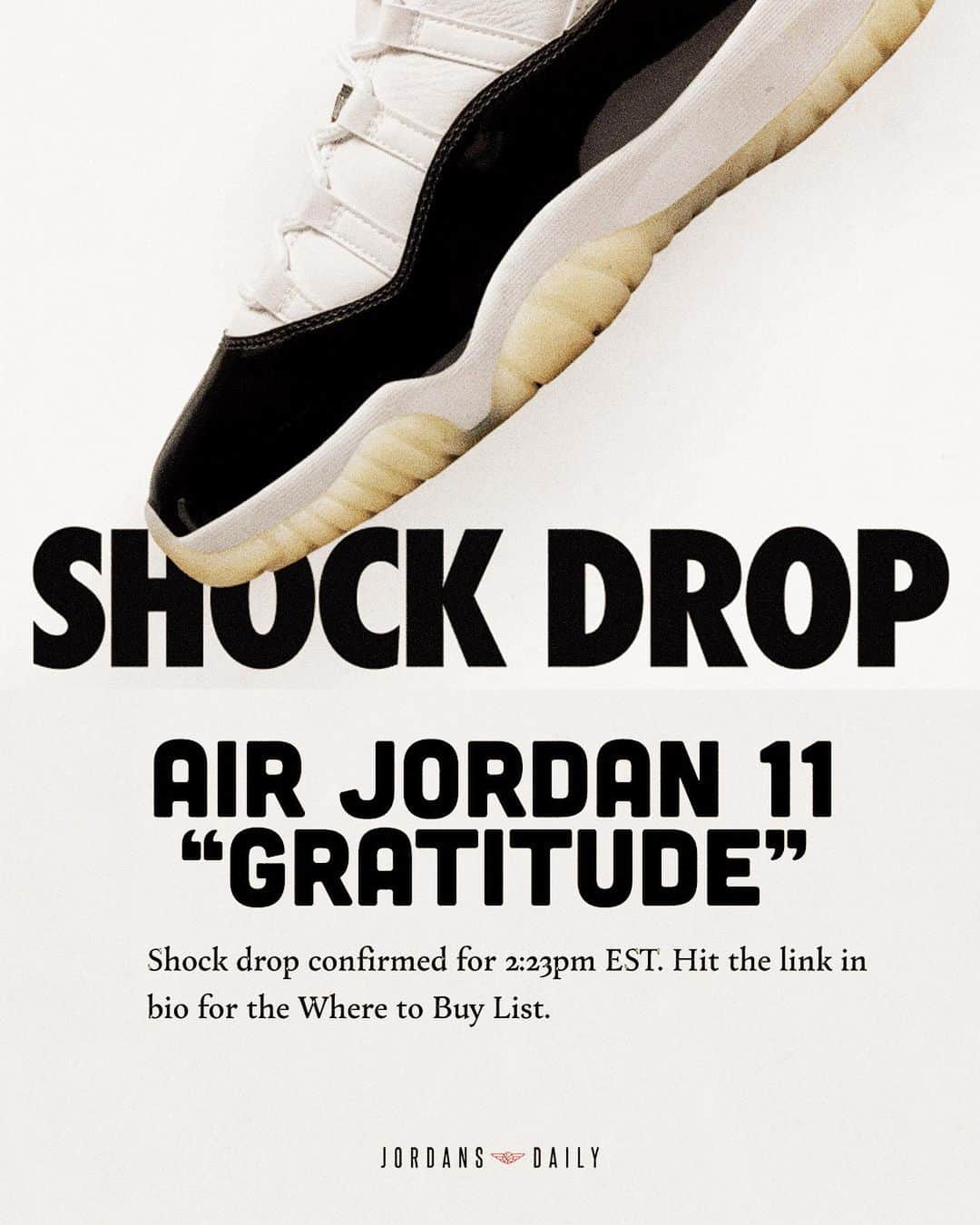 Sneaker News x Jordans Dailyのインスタグラム：「Confirmed for 2:23pm ET. Who’s copping? Link in bio.」