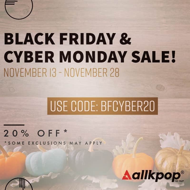 allkpopTHESHOPのインスタグラム：「Unlock the ultimate shopping spree this #BlackFriday #CyberMonday!   🛍️ Use code: BFCYBER20 for 20% OFF #Lightsticks #Magazines #Albums #kpopmerch」