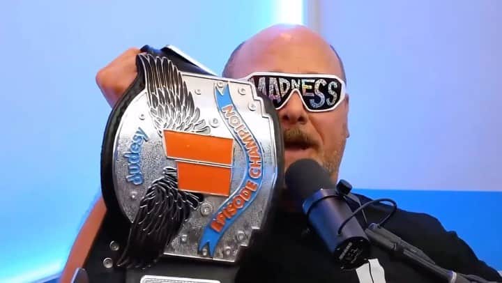 ウィル・サッソのインスタグラム：「Thank you for this astonishing song-a-remix of Dusty Rhodes’ classic entrance theme, @songarrhea @johnnybfromokc @bluemeanie74. Call me Dudesy.」