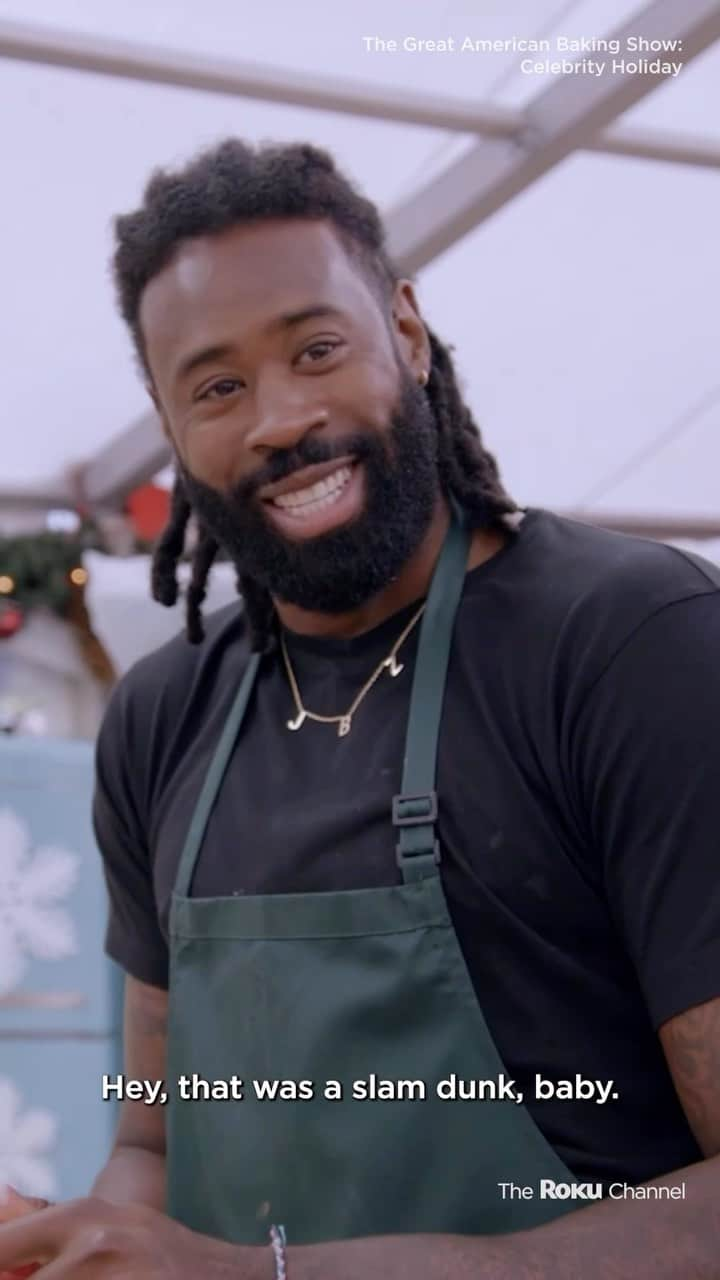 デアンドレ・ジョーダンのインスタグラム：「A slam dunk for @deandre 🤝 #AmericanBakingShow」