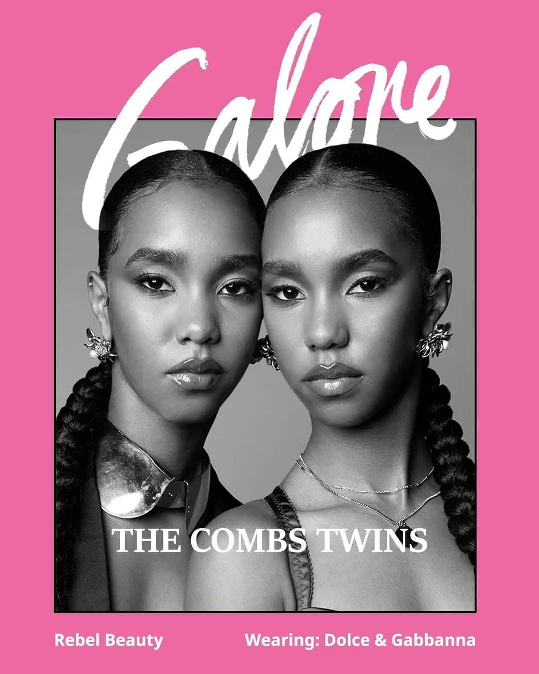 ディディのインスタグラム：「PROUD DAD ALERT!! GOD IS THE GREATEST!! CONGRATS TO MY BABIES JESSIE AND D’LILA @THE_COMBS_TWINS ON THEIR @GALORE COVER!! 😍😍😍」