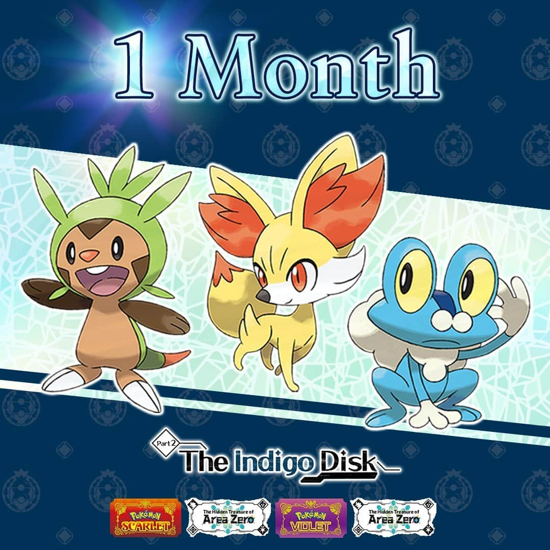 Pokémonさんのインスタグラム写真 - (PokémonInstagram)「One month until The Hidden Treasure of Area Zero Part 2: The Indigo Disk arrives!  Get ready, Trainers! 🤩」11月15日 5時00分 - pokemon