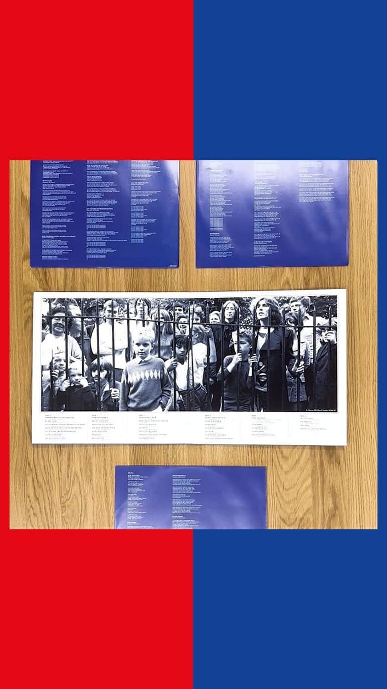 The Beatlesのインスタグラム：「Take a look inside the 3LP coloured vinyl edition of The Beatles - 1967-1970 Blue album now expanded with 9 additional tracks, including “Blackbird,” “Glass Onion” and the last Beatles song “Now And Then.” 💙」