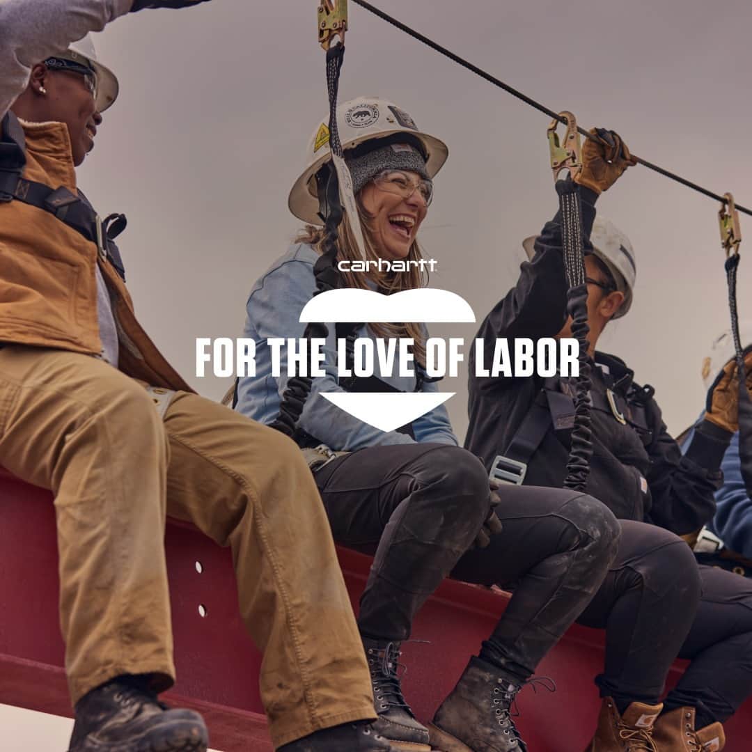 カーハートのインスタグラム：「We have heart for all who labor. Always have. Always will. That’s why we created the For the Love of Labor Grant—awarded to organizations who educate, train, and place workers into the skilled trades jobs that keep our nation running.   #Carhartt #NationalApprenticeshipWeek」