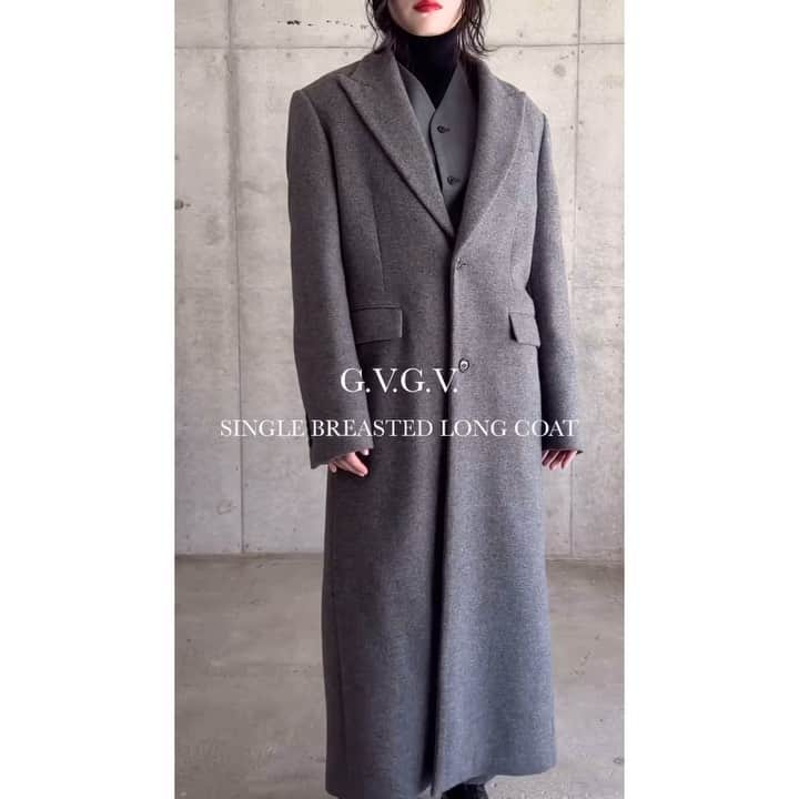 G.V.G.V.のインスタグラム：「SINGLE BREASTED LONG COAT  #gvgv」