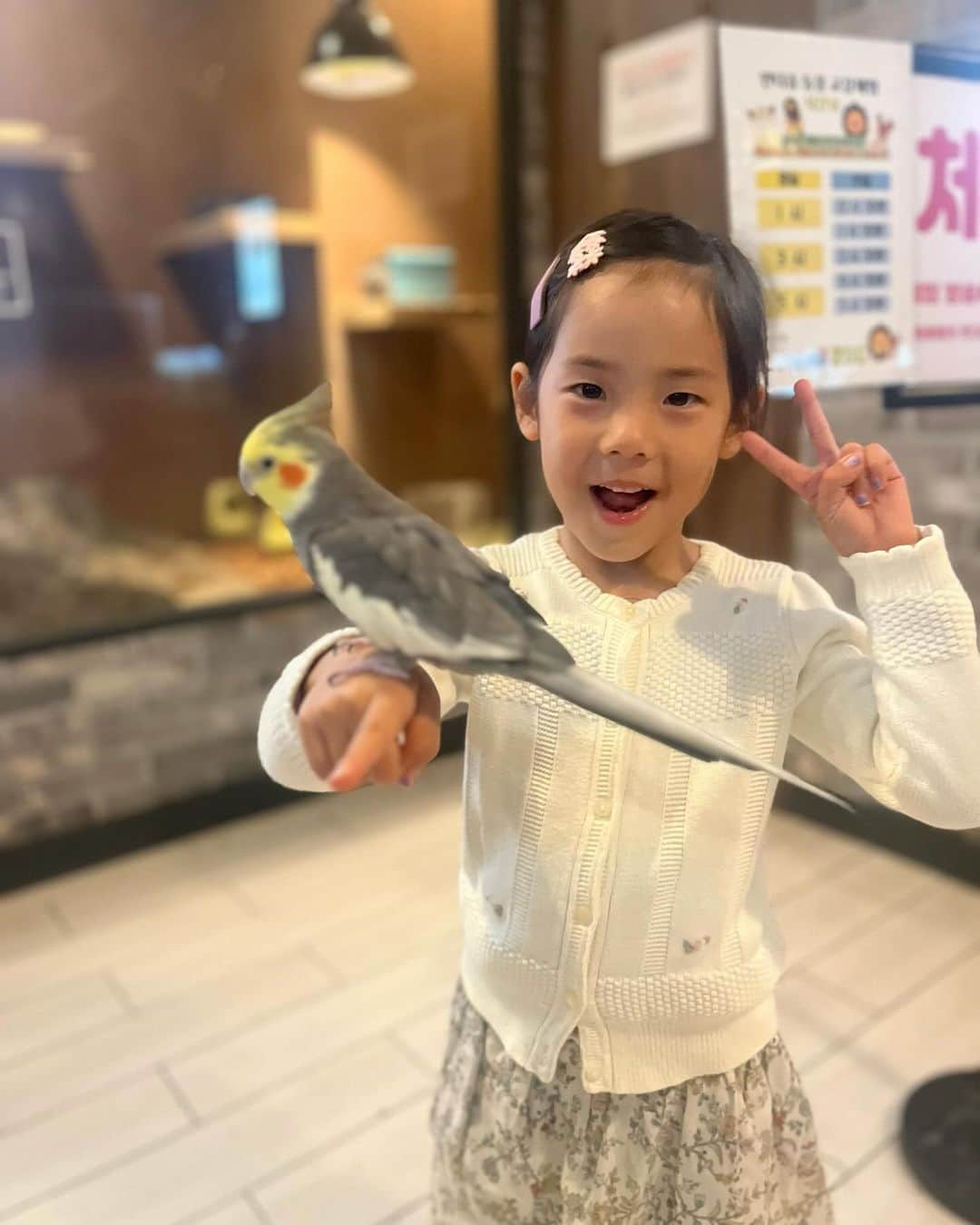 ユジンのインスタグラム：「동물좋아하는아이 곤충도...파충류도...그냥 다  귀엽대요...😅😆😖😱🤣  My little girl loves animals… even insects…and reptiles…she says they are all so cute…!!!」