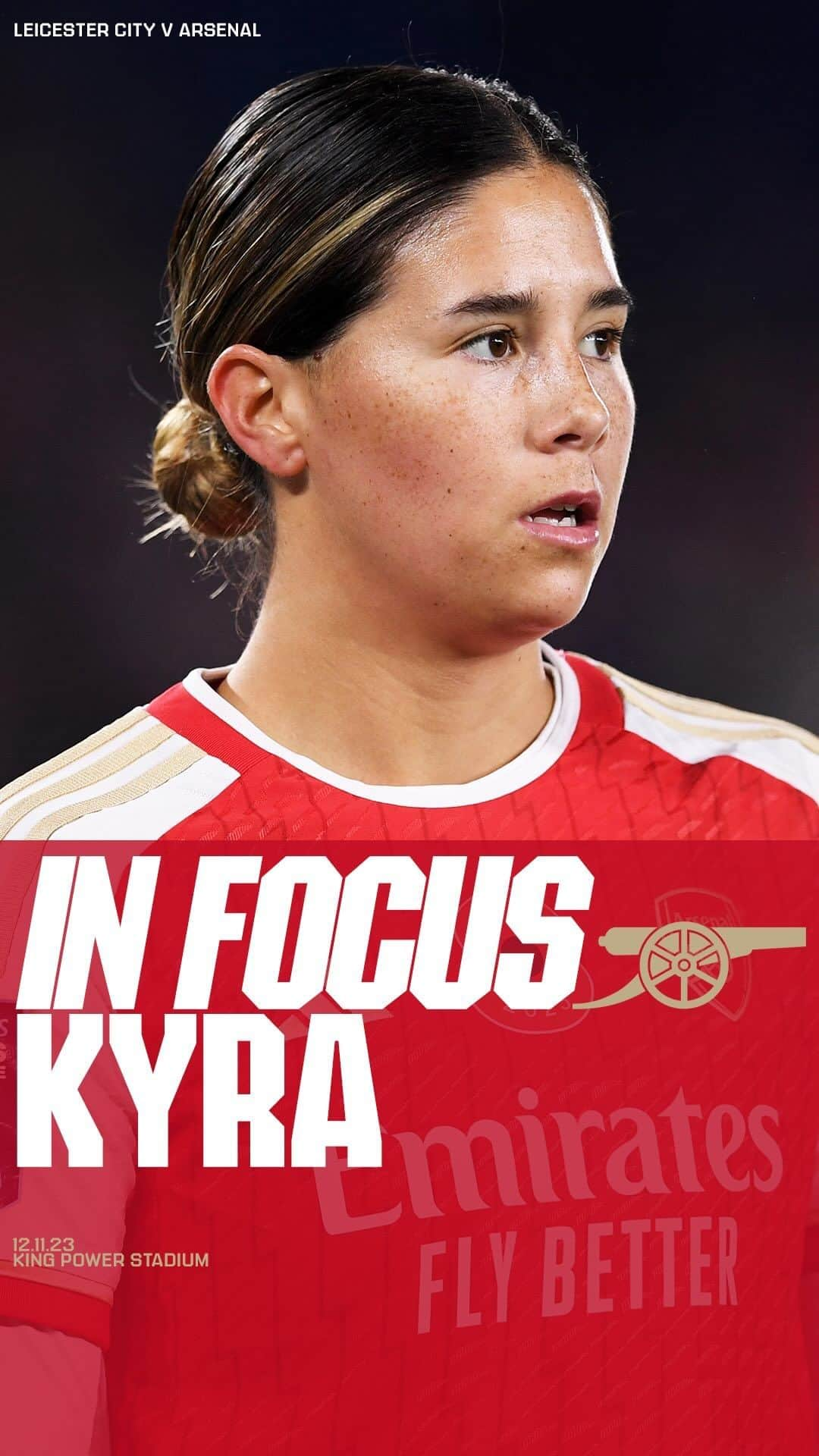 Arsenal Ladiesのインスタグラム：「🎶 Kyra Cooney-Cross, Cooney-Cross, Kyra Cooney-Cross 🎶  Watch the best moments from @kyracooneyx first @BarclaysWSL start on Sunday 🍿」