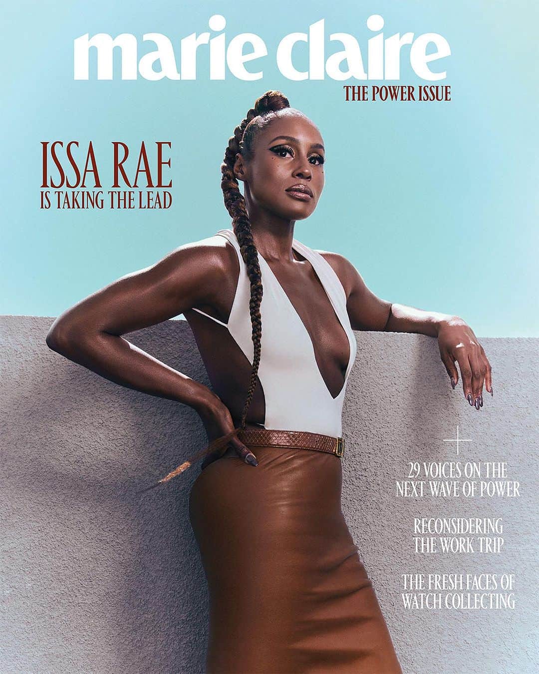 マリクレールのインスタグラム：「Introducing our November 2023 Power Issue, starring @issarae on the cover.   #IssaRae will answer to many titles: actor, writer, founder, CEO—the list goes on and on. And with a budding media and business empire, she’s going to make sure you remember her by name. “While I haven’t won every battle, I try to fight as much as possible to get people those opportunities that I know I would want,” says Rae, whose latest venture is a Prosecco company called @viaraewines.  Through her many projects, Rae has paved the way—and opened doors—for the people she believes in. Tap the link in bio to read the full cover story.  Photographer: @chriseanrose Writer: @corimurray Stylist: @jaredellner Hair Stylist: @felicialeatherwood Makeup Artist: @joannasimkin @thewallgroup Manicurist: @eriishizu @opusbeauty」