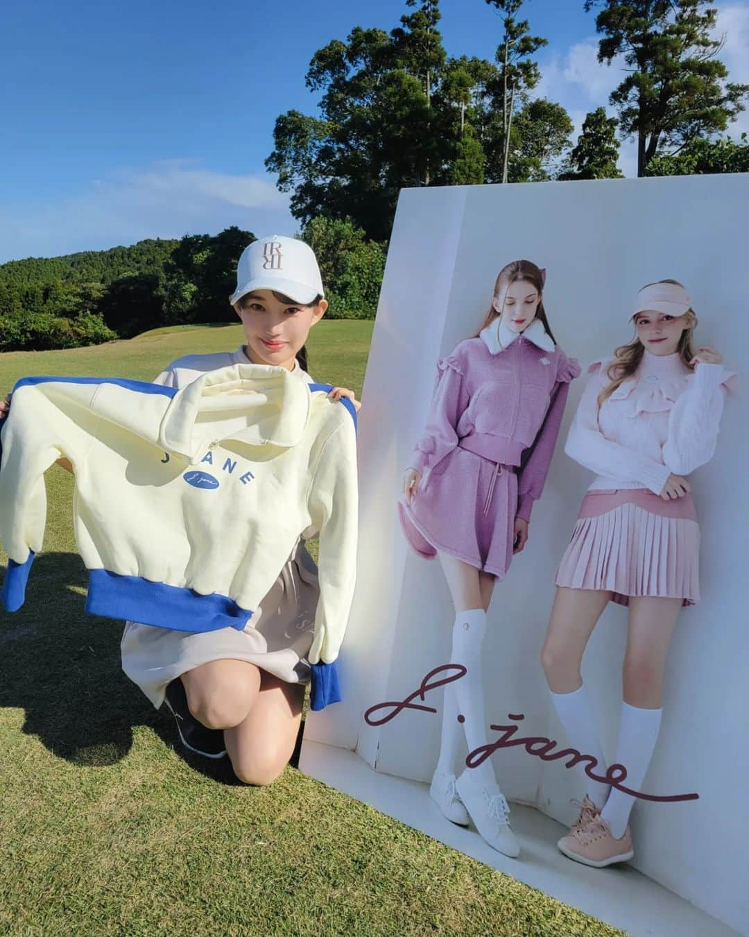 保坂玲奈さんのインスタグラム写真 - (保坂玲奈Instagram)「18ホール全てがイベントのコンペ⛳ @linkth_golf  てんこもりで楽しかった〜✨ 当日は @irishman.jp のファッションショーも出させてもらったよ🫶」11月14日 22時12分 - __renao_0707