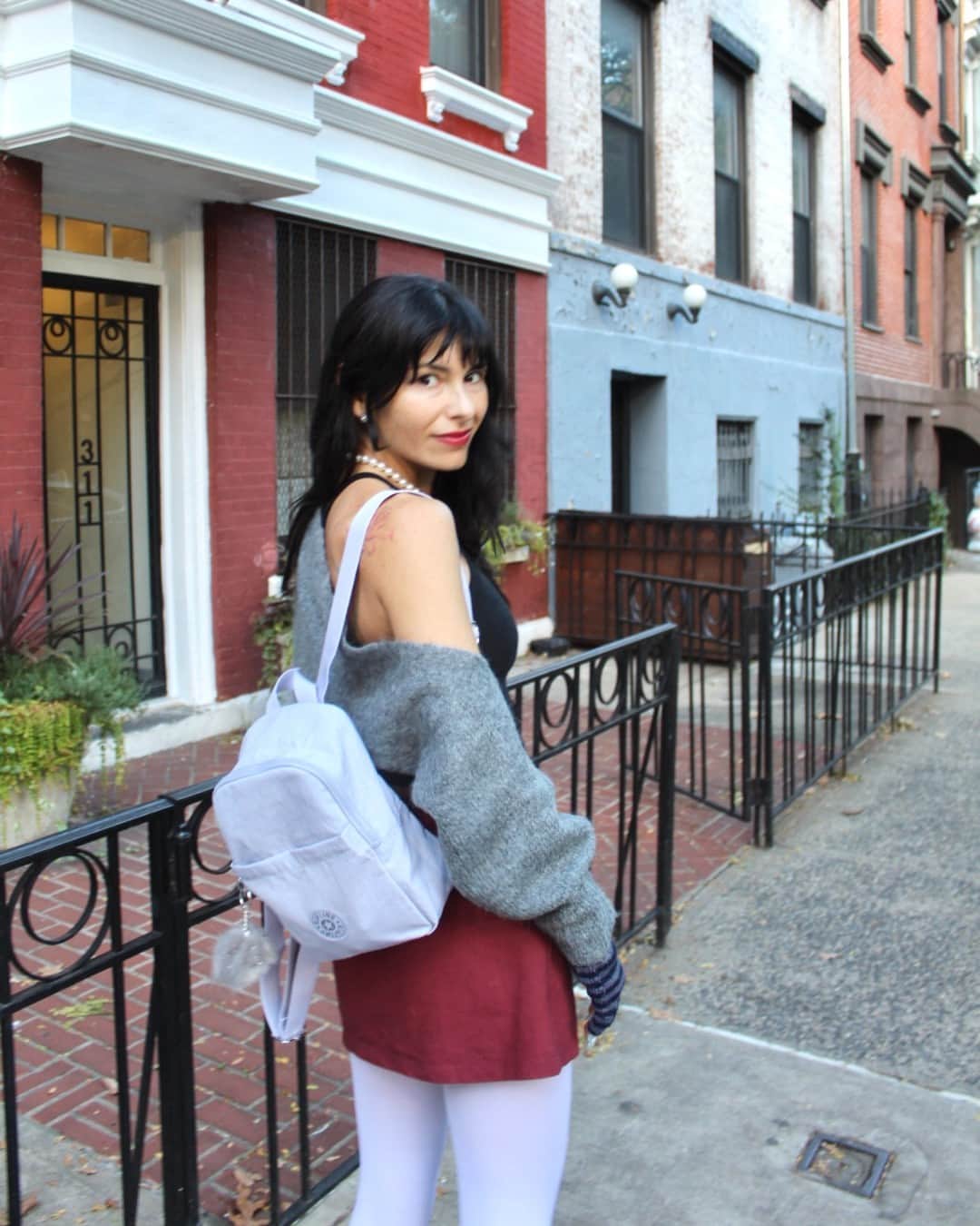 のインスタグラム：「'Tis the season for small backpacks ✨As seen on @chloevalentinetoscano   #AllThingsMerry #NeverWithoutMyKipling #LiveLight #Gifting #HolidaySeason」