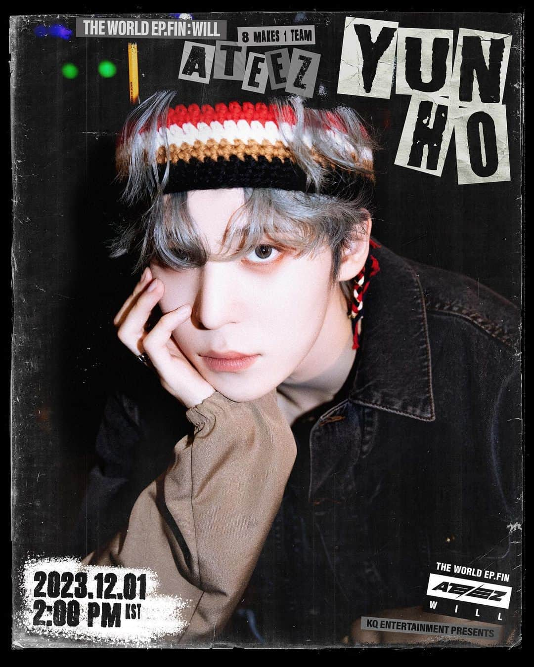 ATEEZのインスタグラム：「[📷] ATEEZ(에이티즈) THE WORLD EP.FIN : WILL Character Poster  ⠀ 2023. 12. 01 2PM RELEASE ⠀ #WILL #미친폼 #Crazy_Form #ATEEZ #에이티즈 #YUNHO #윤호」